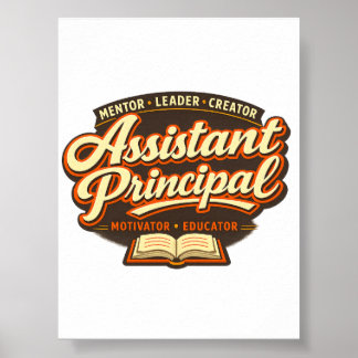 Groovy Assistant Principal Printable Download Poster