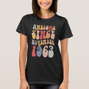 Groovy Awesome Since November 1963 Retro 59th T-Shirt