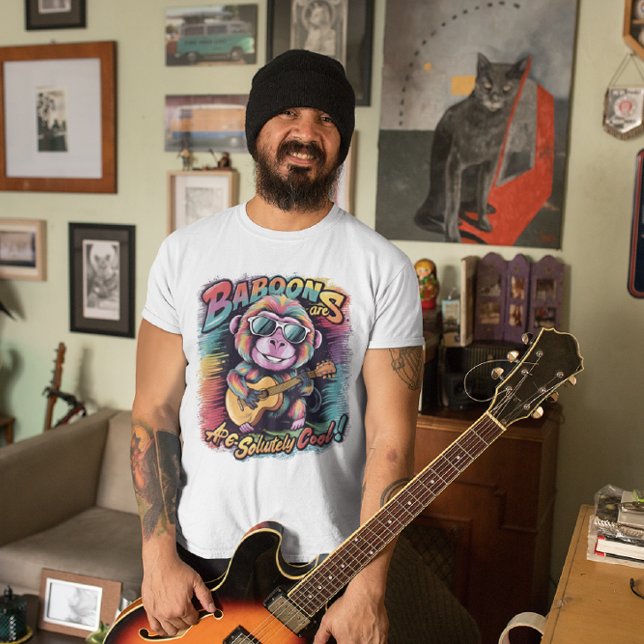 Groovy Baboon: Baboons are ape-solutely cool T-Shirt (Creator Uploaded)