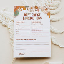 Groovy Baby Advice and Predictions Card
