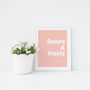 Groovy Baby Hippie Retro Baby Shower Favor Sign