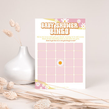 Groovy Baby Shower  Boho Retro  70's Vibe Games Menu by YourMainEvent at Zazzle