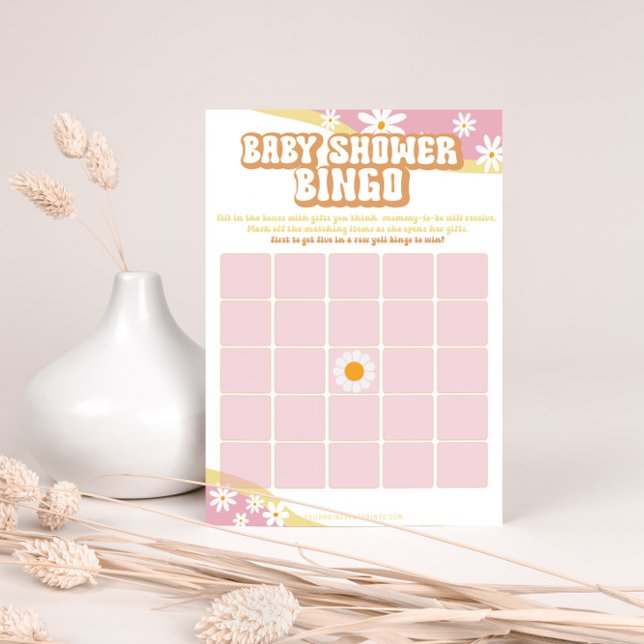 Groovy Baby Shower, Boho Retro, 70's Vibe Games Menu (Creator Uploaded)