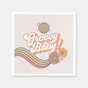 Groovy Baby Shower Retro Party Plates Napkins
