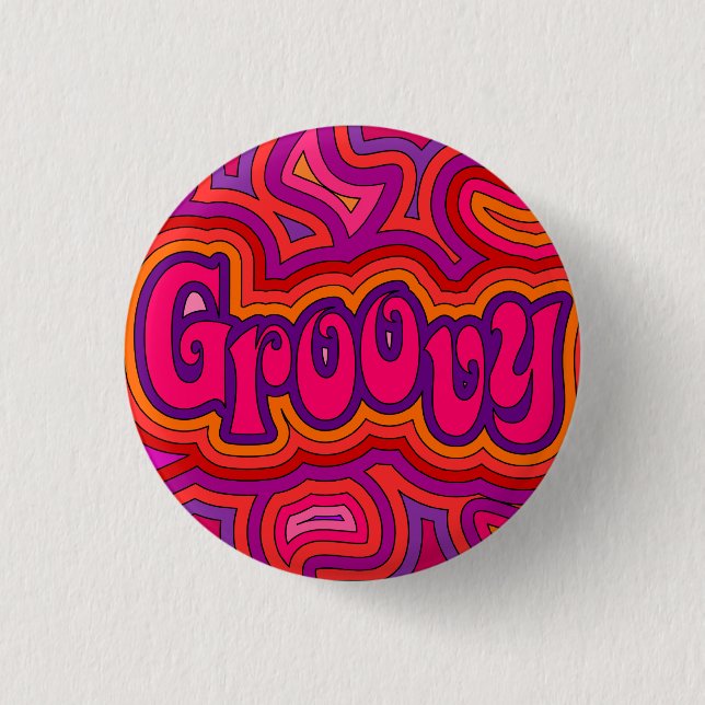 Groovy Badge Button (Front)