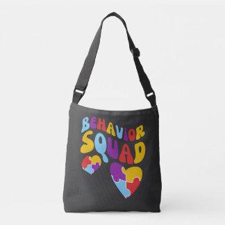 Groovy Behavior Squad Autism Awareness Month  Crossbody Bag