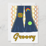 Groovy Bell Bottom 70&#39;s Theme Party Invitation at Zazzle