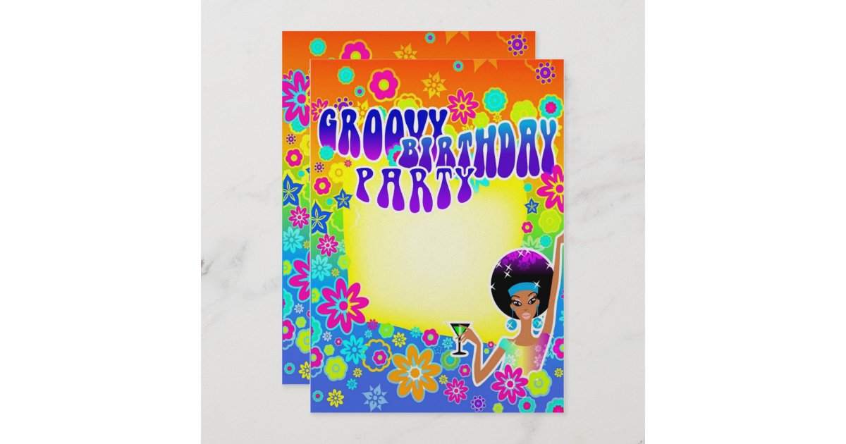 Groovy Birthday Card 