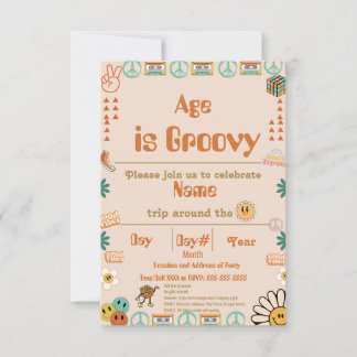 Groovy Birthday Invitation