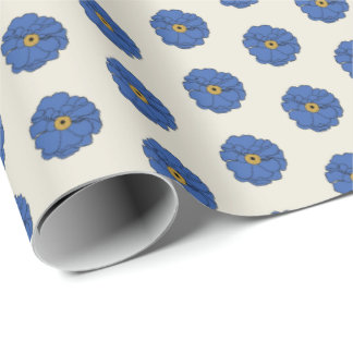 Groovy Blue Wrapping Paper