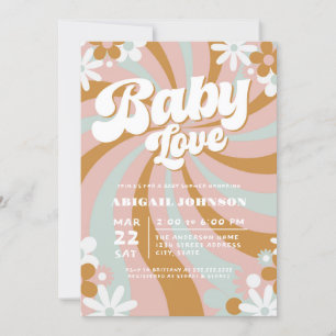 Groovy Boho Baby Shower Invitation