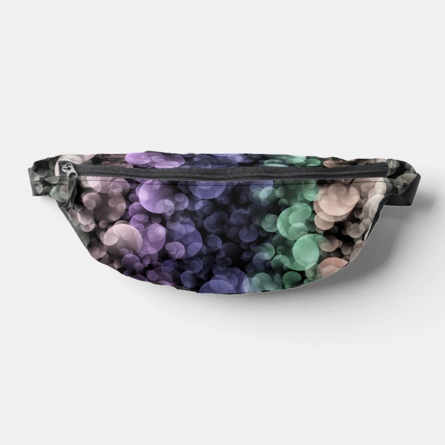 Groovy Boho Bubbles Eclectic Uingender Pride Flag Fanny Pack (Lay Down)