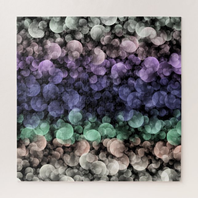 Groovy Boho Bubbles Eclectic Uingender Pride Flag Jigsaw Puzzle (Vertical)