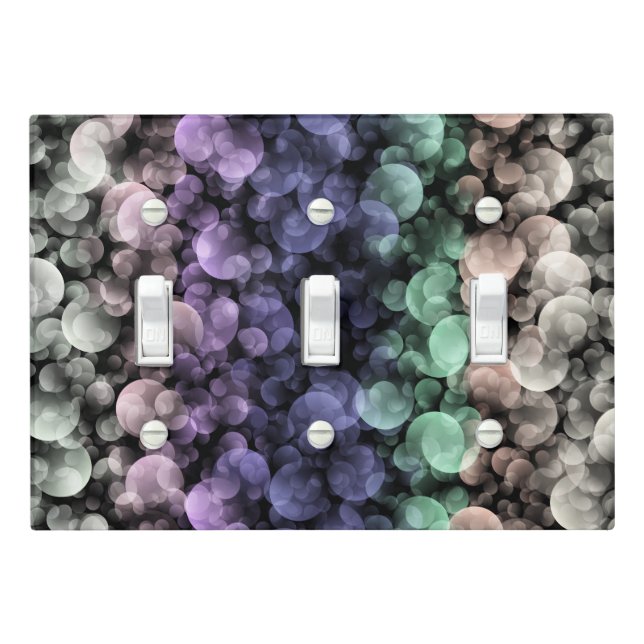 Groovy Boho Bubbles Eclectic Uingender Pride Flag Light Switch Cover (In Situ)