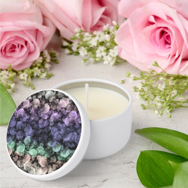 Groovy Boho Bubbles Eclectic Uingender Pride Flag Mini Candle Favors (Insitu (Wedding))