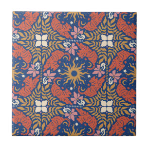 Groovy Boho Ceramic Tile
