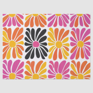 Groovy Boho Flowers Tissue Paper