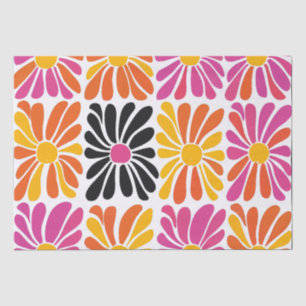 Groovy Boho Flowers Tissue Paper