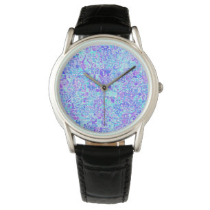 Groovy Boho Funky Quirky Abstract Blob Mosaic Watch