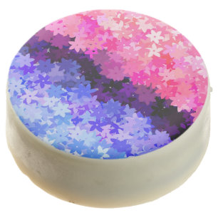 Groovy Boho Quirky Retro Floral Omnisexual Pride Chocolate Covered Oreo