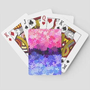 Groovy Boho Quirky Retro Floral Omnisexual Pride Poker Cards