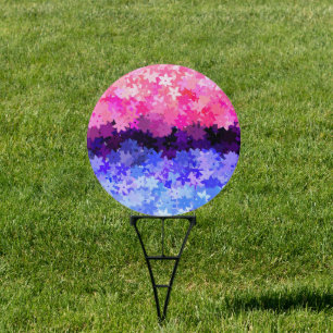 Groovy Boho Quirky Retro Floral Omnisexual Pride Sign