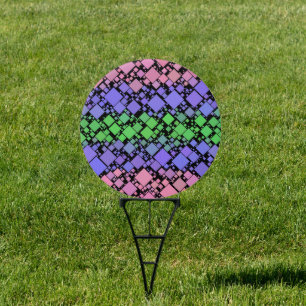 Groovy Boho Retro Mod Geometric Trigender Pride Sign