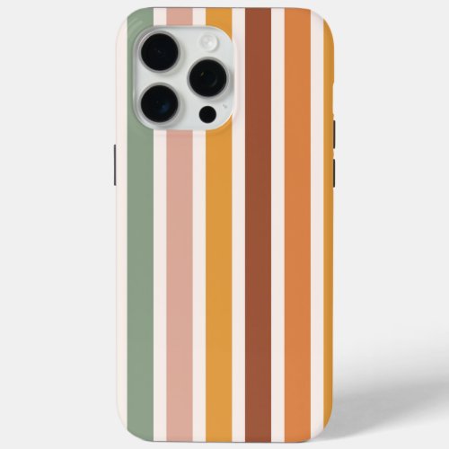 Groovy Boho Stripes Colorful Seamless Pattern iPhone 15 Pro Max Case