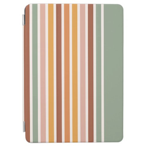 Groovy Boho Stripes Colorful Seamless Pattern iPad Air Cover