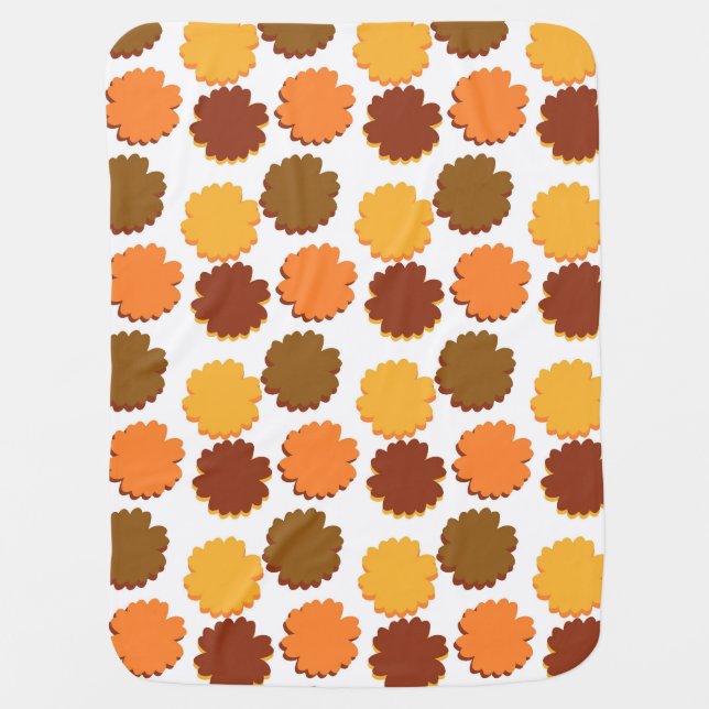 Groovy Boho Sweet Daisy Baby Blanket (Front)
