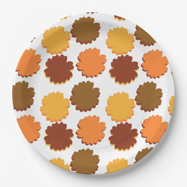Groovy Boho Sweet Daisy Paper Plates (Front)