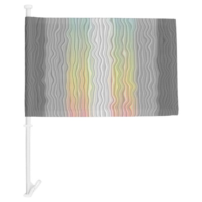Groovy Boho Trippy Abstract Demifluid Pride Flag (Front)