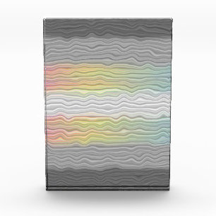 Groovy Boho Trippy Abstract Demifluid Pride Flag Acrylic Award