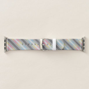 Groovy Boho Trippy Abstract Demifluid Pride Flag Apple Watch Band