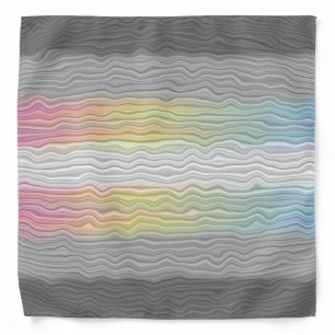 Groovy Boho Trippy Abstract Demifluid Pride Flag Bandana
