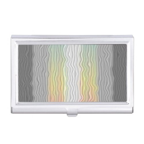 Groovy Boho Trippy Abstract Demifluid Pride Flag Business Card Case