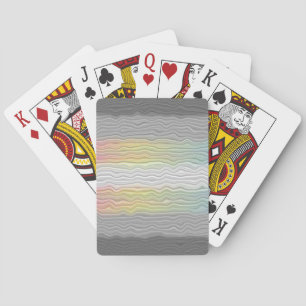 Groovy Boho Trippy Abstract Demifluid Pride Flag Poker Cards