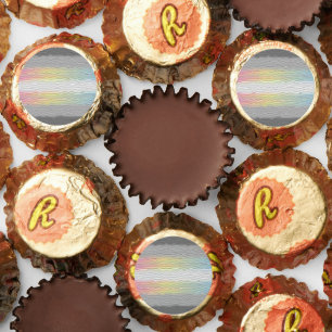 Groovy Boho Trippy Abstract Demifluid Pride Flag Reese's Peanut Butter Cups