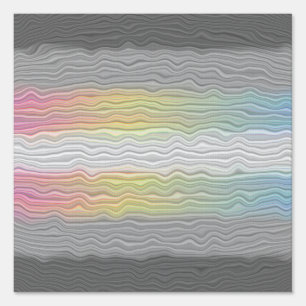 Groovy Boho Trippy Abstract Demifluid Pride Flag Sign