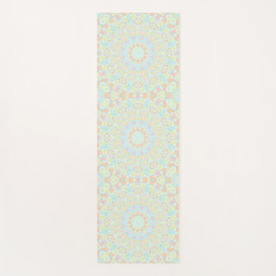 Groovy Boho Trippy Quirky Colorful Pastel Mandala Yoga Mat