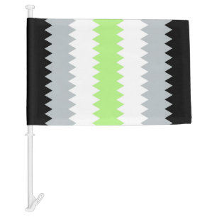 Groovy Boho ZigZag Abstract Agender Pride Flag