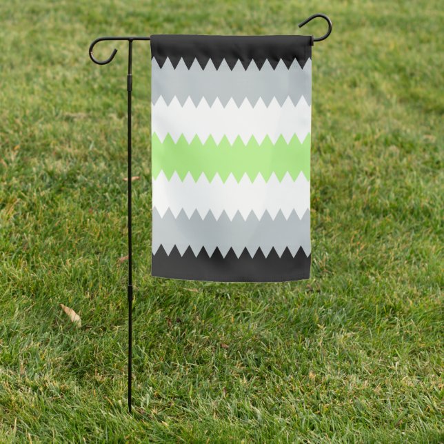 Groovy Boho ZigZag Abstract Agender Pride Flag (In SItu)