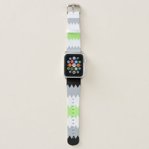 Groovy Boho ZigZag Abstract Agender Pride Flag Apple Watch Band