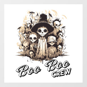 Groovy Boo Boo Crew Halloween Ghost Townspeople Wall Decal