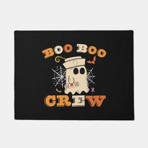 Groovy Boo Boo Crew Nurse Funny Ghost Women Doormat