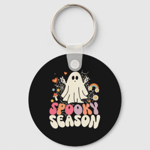 Groovy Boo Ghost Spooky Halloween Costumes Mens K Keychain