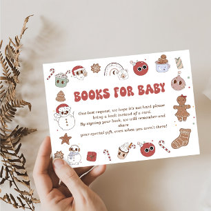 Groovy Books for Baby Christmas Santa Baby Shower Enclosure Card