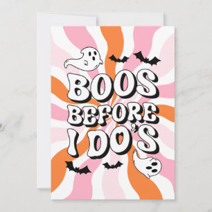 Groovy Boo's Before I Do's Bachelorette Invitation
