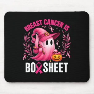 Groovy Breast Cancer Is Boo Sheet Awareness Hallow Mouse Pad