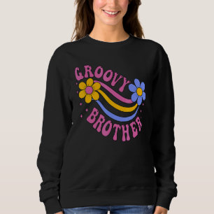 Groovy Brother 70s Aesthetic Nostalgia 1970's Retr Sweatshirt